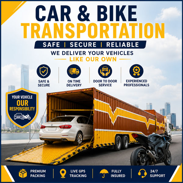 Car and Bike Transportation Services in Noida